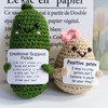 Wikorunwa Emotional Support Pickle & Positive Potato Crochet Funny Gifts