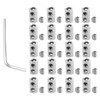 EMSea 20Pcs Rope Clamps Rope Connectors Fittings Code Lock Rope