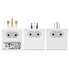 REV Traveler Travel Adapter, Socket Adapter, 3 x Travel Plugs
