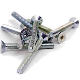 M5 (5mm x 40mm) Hex Socket Countersunk Machine Screw (Bolt) - Steel (Pack of 20)