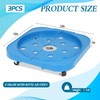 3 Pack 5 Gallon Bucket Dolly with 360° Swivel Casters,