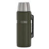 Thermos Stainless King Vacuum Insulated Flask - Matte Army Green 1.2L