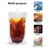 Keon Plastic Flasks - Leak-Proof, Reusable, Flexible Juice Drink Bags,