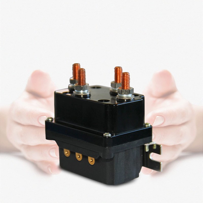 Gtouse Winch Solenoid Relay, 12V 250A Badlands Winch Solenoid Contactor