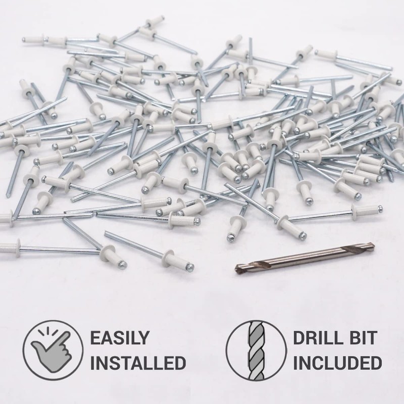 SKIR'CO Pack of 100 blind rivets painted 3.2 x 8