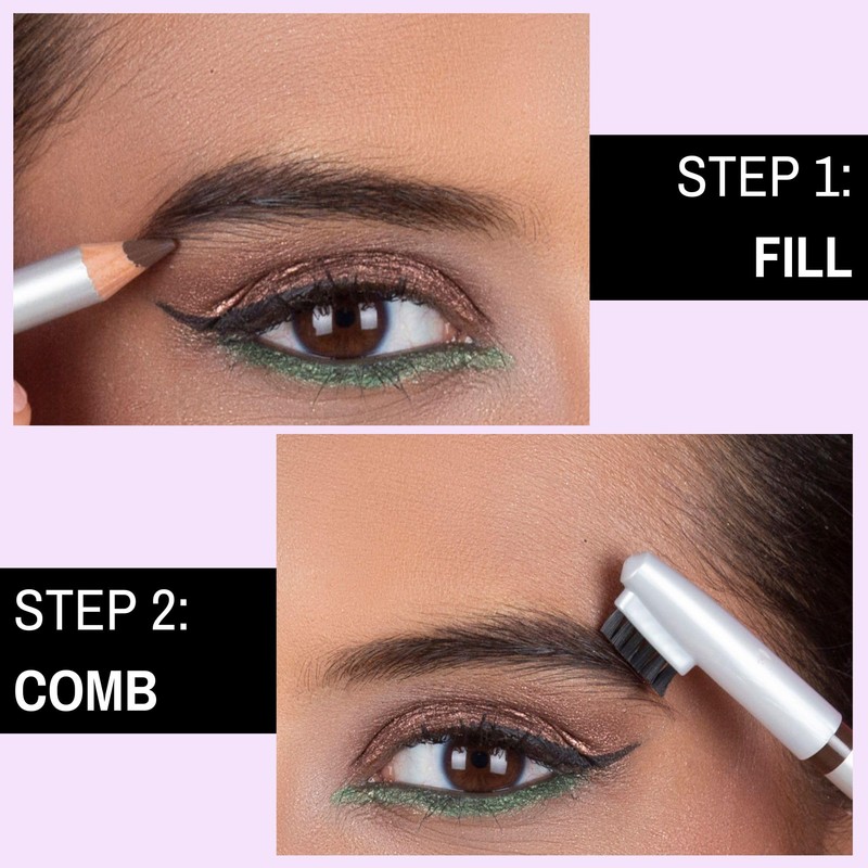 IMPALA | Brow Pencil with Brush Black Color No. 01