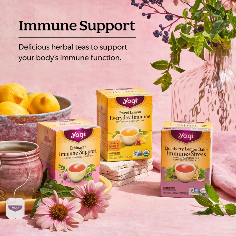 Yogi Tea Immune Support Tea Variety Pack - 16 Bags