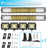 LIGBT 21 Inch 360W LED Light Bar Quad Row Spot