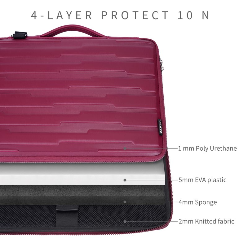 DOMISO 17.3 inch Laptop Sleeve Case Water-Resistant Shockproof Notebook Case