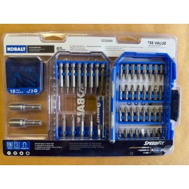 Kobalt Screwdriver Bit Set 65 -Piece DTC-88065