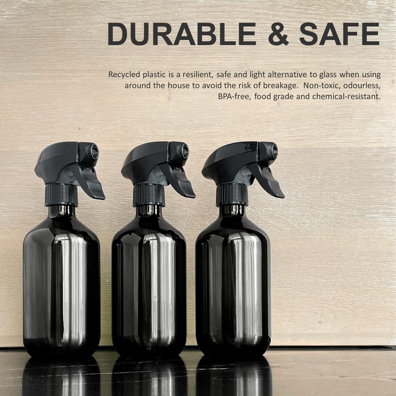 Recycled Plastic Spray Bottles 3 x 500ml with 9 x