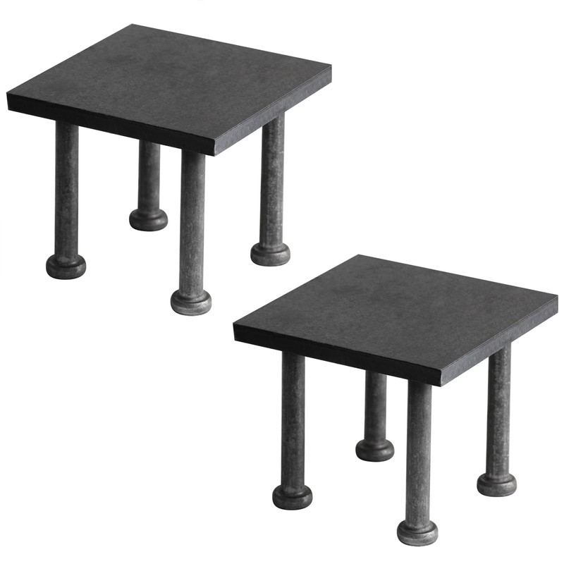 MOUNTAIN_ARK 2 Pack 5" x 5" Concrete Embeds Plate, Steel
