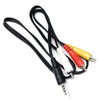 DRUT 1m 3.5mm 4 Pole Jack Plug to 3 x