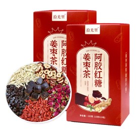 Red Sugar Ginger Tea, Real Ingredients Visible, Sweet but Not Too Sweet, Warm Mouthfeel, Ginger Tea, Sweet Tea, Red Flavor, Red Sugar, Ginger, Jujube Tea, Natsume Tea, Additive-free, Chinese Tea,