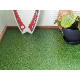 PVC flooring vinyl flooring in lawn look, DIN A4 sample piece