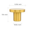 Ravinte 30 Pack Gold Round Cabinet Knobs Solid Dresser Knobs