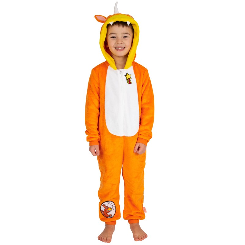 Zog Boys Onesie | Hooded Kids Onesie With 3D Ears