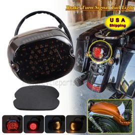 Unbranded LED Brake Turn Signal Tail Light For Harley Road Street Tour Glide Night Train