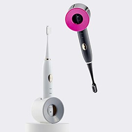 LaLand Electric Toothbrush Holder for Bathroom, Wall Mounted for Shower Space-Saving, Bathroom Storage Organizer Caddy, Toothbrush Holder for Kids, Bathroom Decor（2,Rose Red