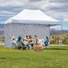 CROWN SHADES SunWall Silver Coated for 10x15 Pop up Canopy