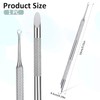 EnweiBingshi Professional Cuticle Pusher Tool - Stainless Steel Dual Head
