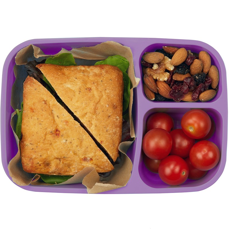 Lonchera tipo Bento, a prueba de fugas, con 3 compartimentos,