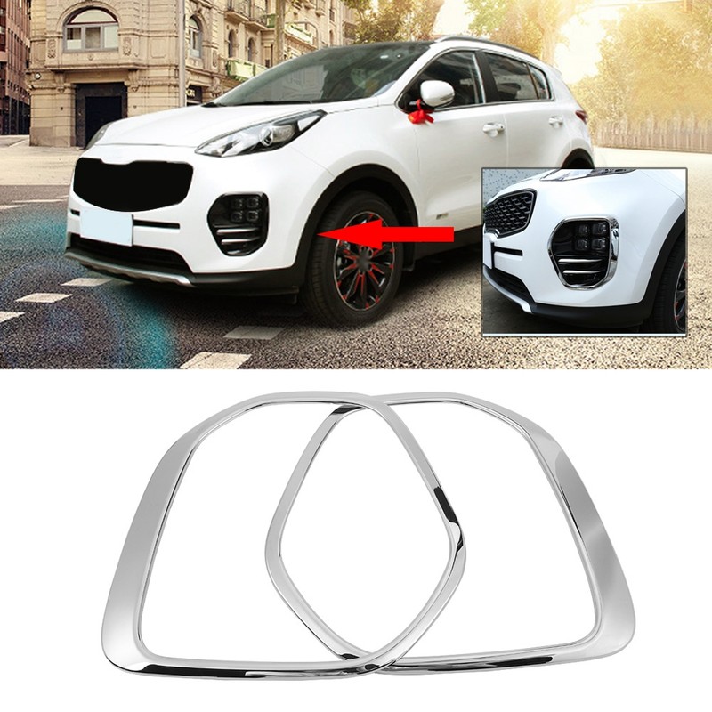 1 Pair of Front Fog Light Lamp Cover Trim Frame