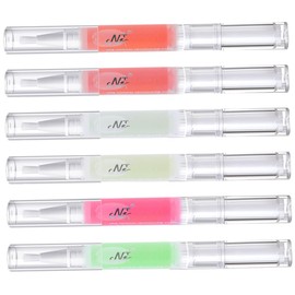 WOONEKY 6pcs Nail Softening Pens Moisturizing Cuticle Repair Essential Oil for Manicure Nourishing Formula for Healthy Nails for Home Random Style
