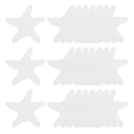 sourcing map 24pcs Non Slip Bathtub Stickers Bath Shower Floor 3.86" Anti-Slip Sticker Tape Starfish Style Decals for Bathroom Kitchen Bathtub Treads Stairs, Transparent