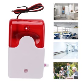 Solar Sound and Light Alarm Motion Sensor Acoustic Security Siren Motion Sensor Alarm Flash Strobe for Home Villa, Farm, Stable, Schools (220V)