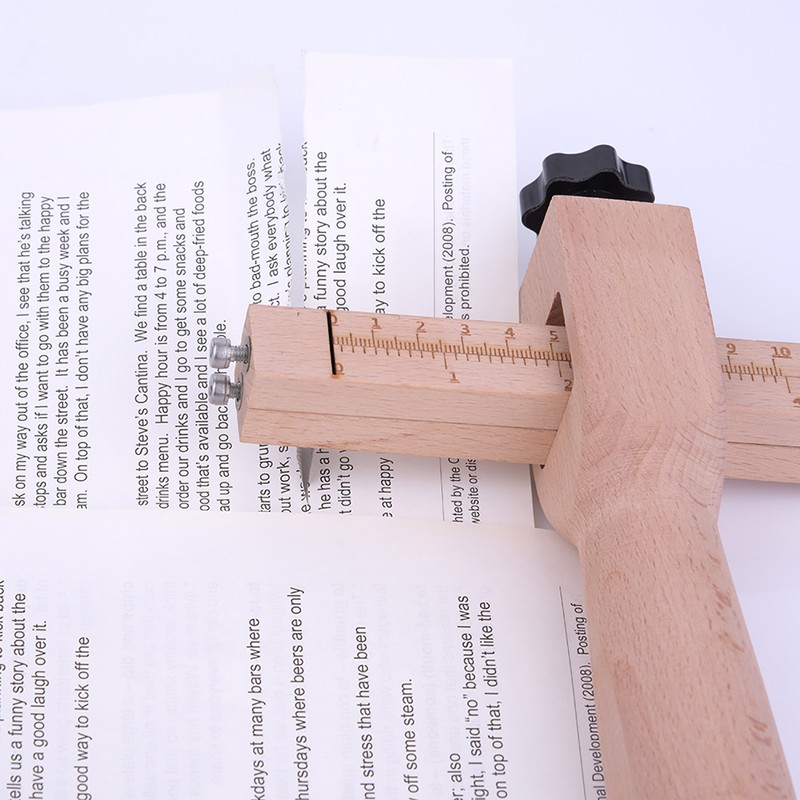 Adjustable Wooden Strip and Strap Belt Cutter Leather Hand Cutting