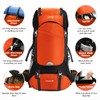 HOMIEE 50L Hiking Backpack Travel Bag Waterproof Camping Backpack with