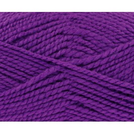 King Cole Big Value Chunky Knitting Yarn 100% Acrylic Wool 100g Ball (Purple 3105)