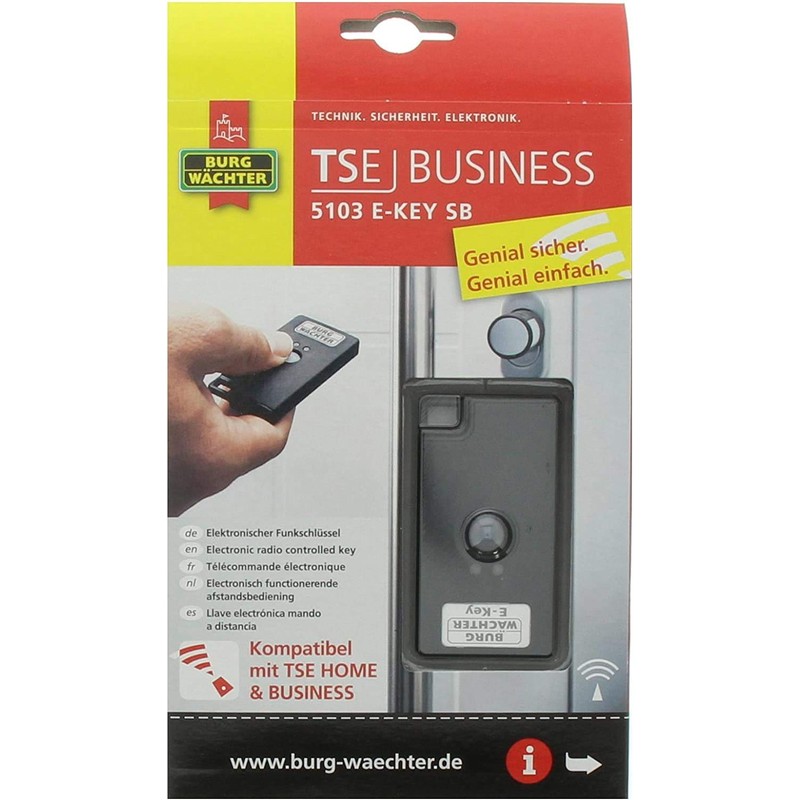 Burg-Wächter TSE 5103 E-Key SB Electronic Door Cylinder, Silver