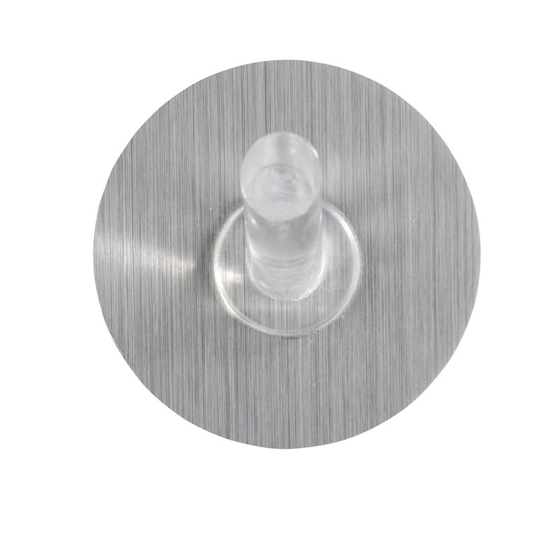 Wenko Hook Static-Loc Size M in Silver, PET/Polycarbonate 5 x