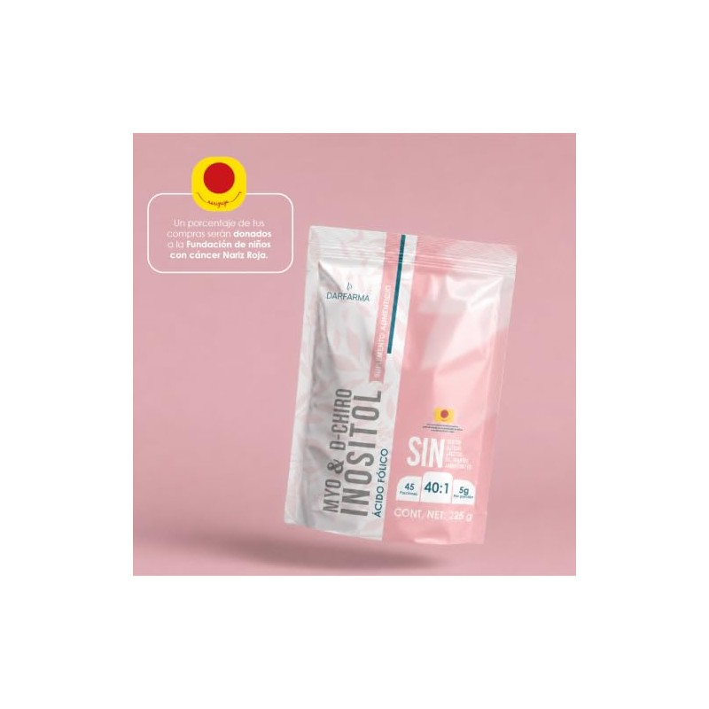Myo & D-Chiro Inositol con Ácido Fólico 225 g