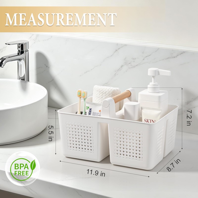 JiatuA Shower Caddy Basket Portable Caddy Organizer with Handle Cleaning