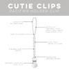 Ryan & Rose Cutie Clip Judy - Pacifier Clip Holder
