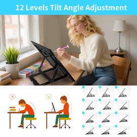 Phylosal Rechargeable A3 LED Light Pad with Built-in Stand, Magnetic Tracing Light Box for Drawing, Diamond Art Light Board with Side Button, Super Bright Light Table for Diamond Painting, Sketching