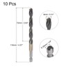 uxcell 10 Pcs High Speed Steel Hex Shank Twist Drill