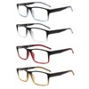 MODFANS Reading Glasses 4 Pack, Blue Light Blocking Readers, Anti