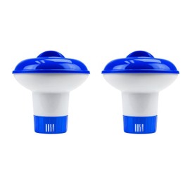 5 Inch Removable Floating Chlorine Tablet Dispenser Adjustable Pool Chlorine Tablets Granule Dispenser Floater Chlorine Tablet Dispenser for Hot Tub Swimming Pool Splash Spa Water Parks 2