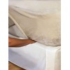 Effortless Bedding Oversized Plush Semi-Fitted Bed Blanket (King, Sand Shell)