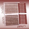 MozyVex Brown Lash Clusters 280pcs Fluffy Eyelash Extension with Lash