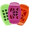 FunBites Food Cutter Green Squares/Pink Hearts/Orange Triangles, Sandwich Cutter for