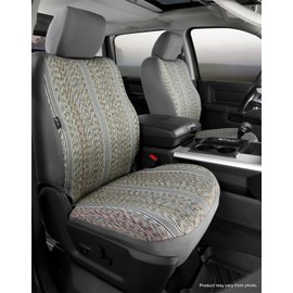 FIA TR49-5 GRAY Custom Fit Front Seat Cover Split Seat 40/20/40 - Saddle Blanket, (Gray)
