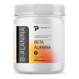Beta Alanina pura natural 300 Gr en polvo de alta calidad B-ALANINA Primetech, Pre Entreno sin sabor para mejor rendimiento y resistencia en ejercicios de alta intensidad