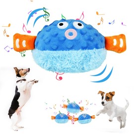 Vicloon Moving Dog Toy, Interactive Dog Toy, Electric Dog Ball, Active Moving Pet Plush Toy, Activity Dog Ball with Sound and Bouncy for Dogs Cats