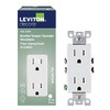 Leviton 15 amps 125 V Duplex White Weather Resistant Outlet