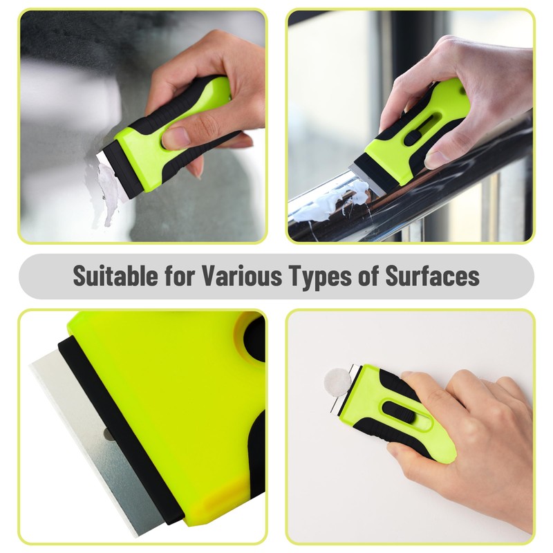 Bates- Razor Blade Scraper Tool Set, 2 Pack, Black &